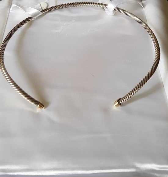 David Yurman Jewelry - David Yurman Gold Tips Cable Choker necklace